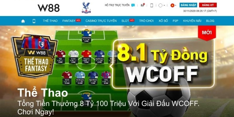 Đối tác game lý tưởng W88